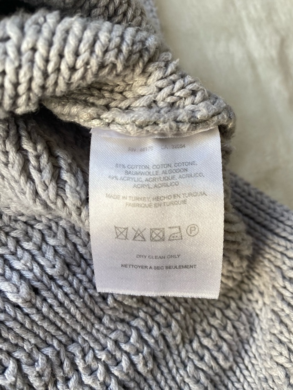 Moth Anthropologie Pointelle Geometric Knit Tank Top Gray Size M Cotton Blend - Picture 3 of 7